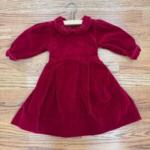 Strasburg 12mo Red Velvet Holiday Christmas Dress Vintage